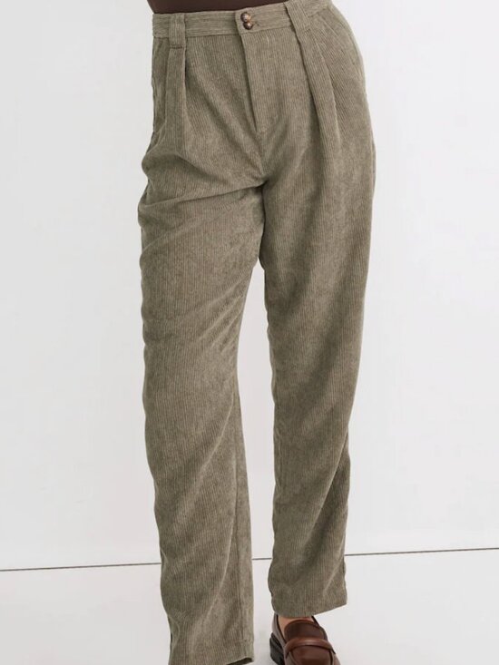 Madewell Pants - NWT Madewell Corduroy High-Rise Tapered Pants Size 6